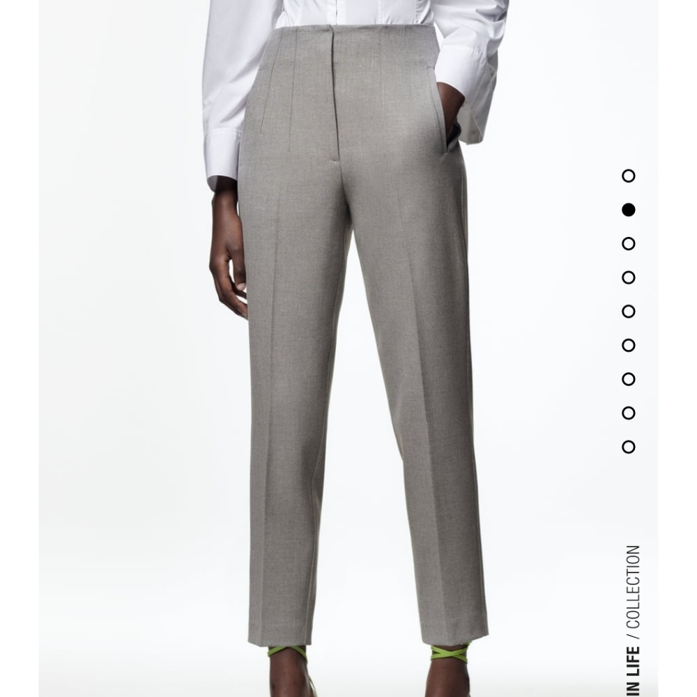 High waisted Pants with Pleats